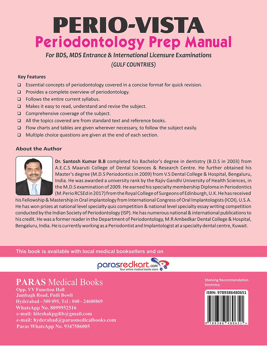 Peri-Vista Periodontology Prep Manual for BDS Entrance & International Licence Examinations GULF Countries, 1/e 2020