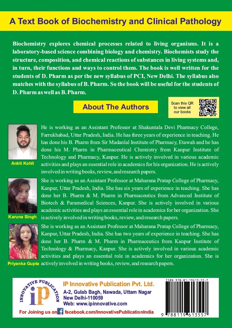 A Text Book of Biochemistry and Clinical Pathology