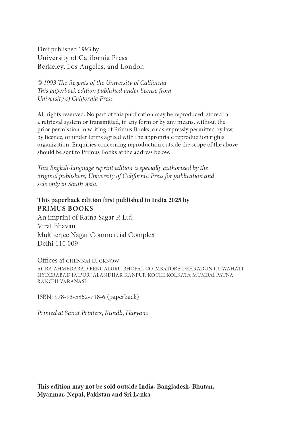 Primus Books - The Rise of Islam and the Bengal Frontier, 1204-1760 - Retail Maharaj