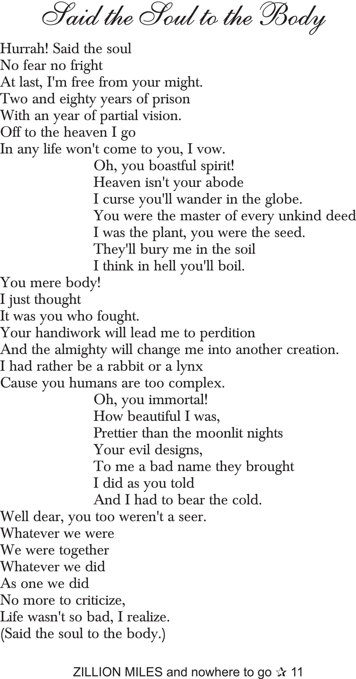 ZILLION MILES and nowhere to go