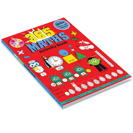 365 Maths Activity Book: Fun Activities and Practice Sheets | Learn Counting, Addition & Subtraction | Ages 4–7 | 3 Hours of Interactive Learning - Retail Maharaj