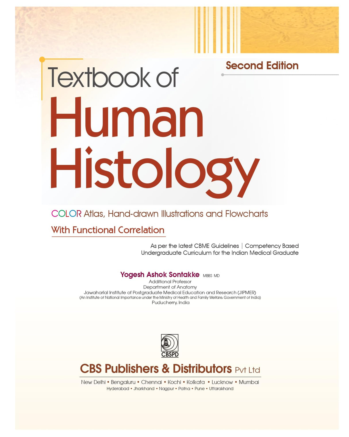 Textbook of Human Histology, Free Companion Workbook Included 2/ed [Paperback] Yogesh Sontakke