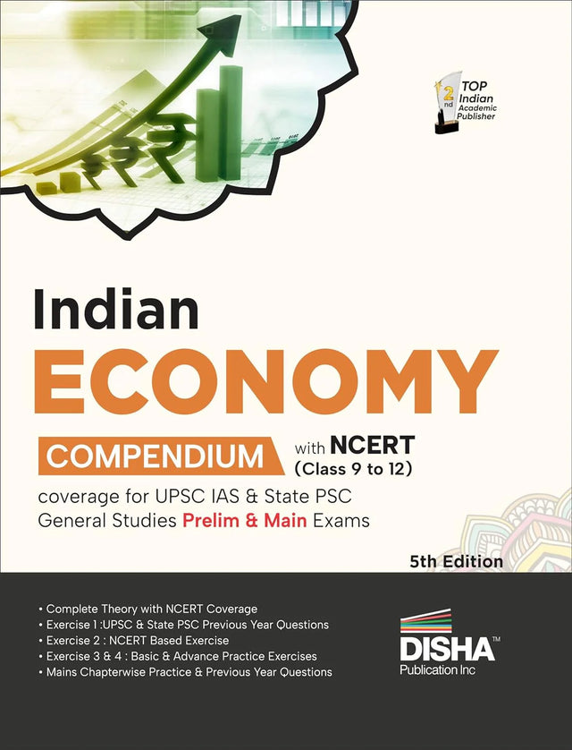 Indian Economy Compendium with NCERT (Class 9 to 12) coverage for UPSC IAS & State PSC General Studies Prelim & Main Exams 5th Edition - Retail Maharaj