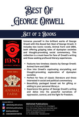 Best of George Orwell Boxed Set (Animal Farm & 1984) Set of 2 Books - Retail Maharaj