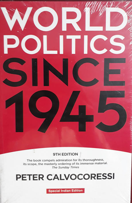 World Politics Since 1945 (Politics, world politics, world history) Published in 2021 In English (9780367424794) [Paperback] Peter Calvocoressi [Paperback] Peter Calvocoressi - Retail Maharaj