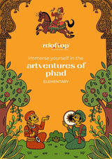 Rooftop Artventures of Phad - Elementary | PAPERBACK (Softcover) | Children's Drawing & Colouring Art Book | DIY Activites, Step-by-step Simple Motifs ... Phad Art Elementary Painting book: english - Retail Maharaj