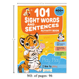 101 Sight Words and Sentences: Activity Book for Children | 400+ Sentences to Read and Practice | Ages 4–7 | Build Early Reading Fluency with Fun Exercises - Retail Maharaj