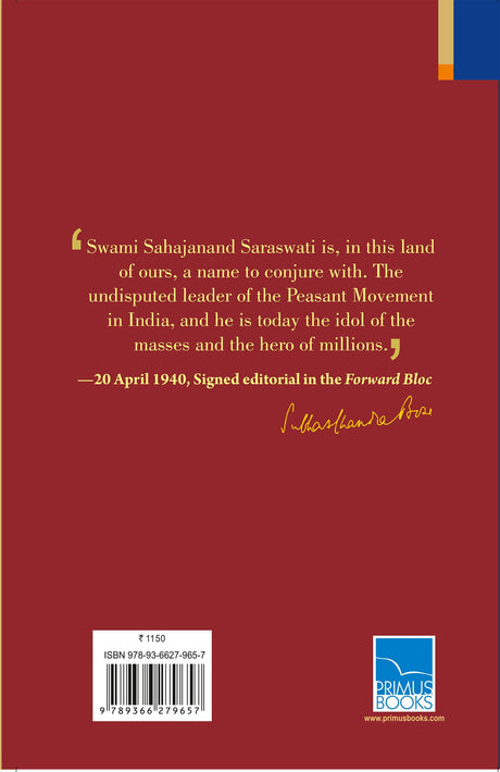 Primus Books-Selected Works of Swami Sahajanand Saraswati: Selected Reminiscences and Struggles of the Kisan Sabha- Vol I - Retail Maharaj