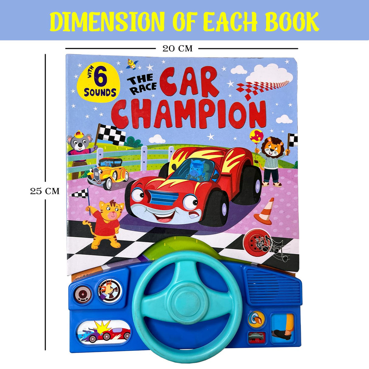 My First Car Racing Sound Book | Interactive Musical Board Book for Toddlers | Vehicle Sounds and Early Learning Fun - Retail Maharaj