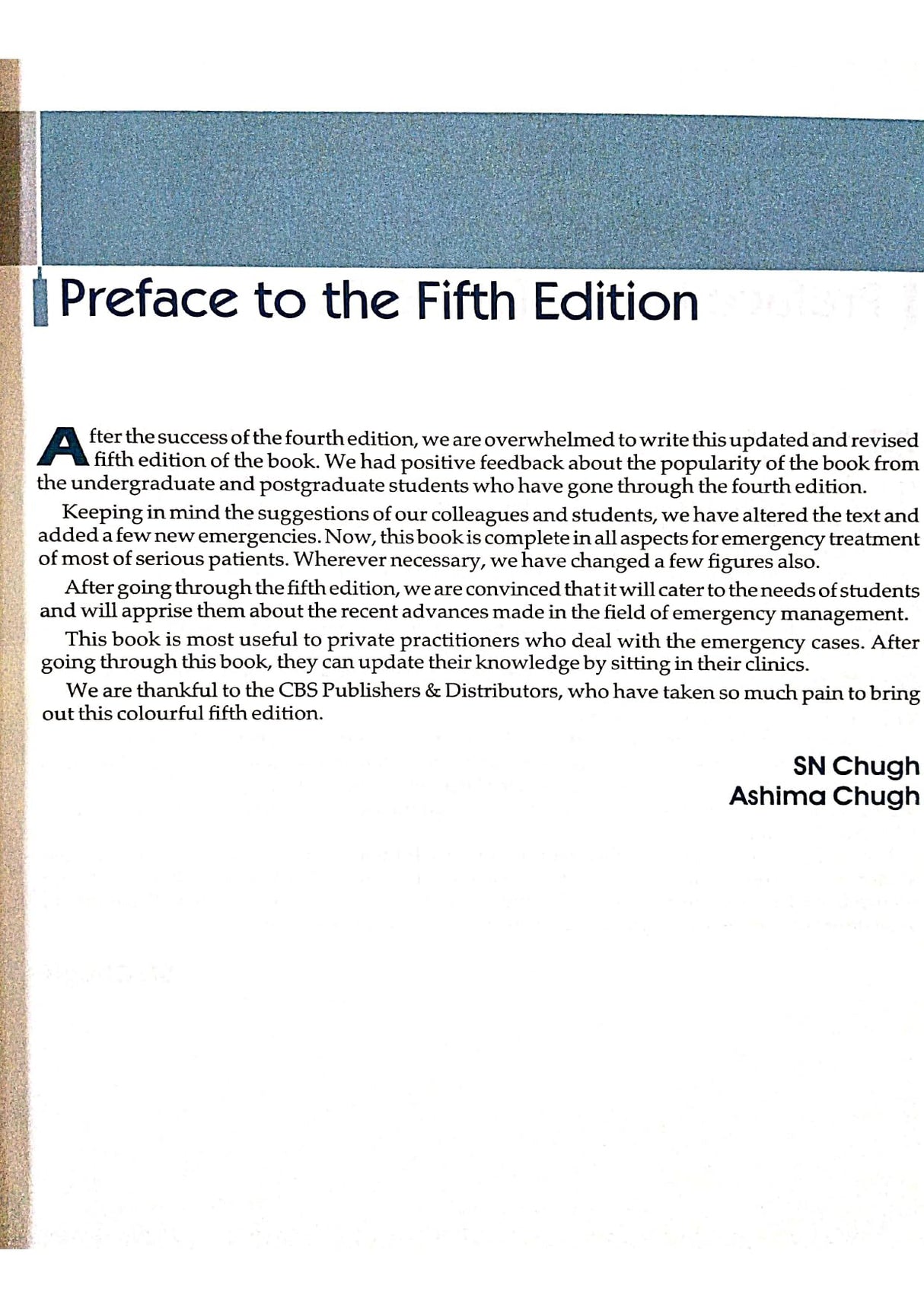 EMERGENCY MEDICINE FOR STUDENTS AND PRACTITIONERS 5ED (PB 2019)