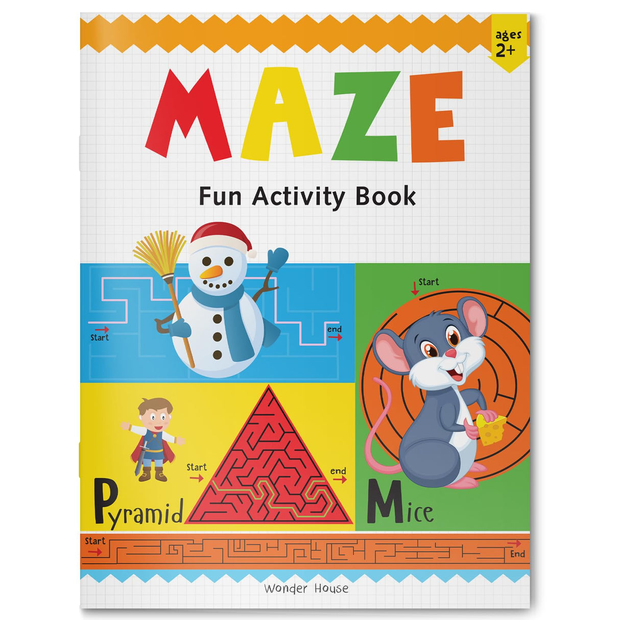 Preschool Activity Book: Maze – Fun Maze Activity Book for Kids Ages 3–5 | Easy to Follow Paths, Problem-Solving & Pencil Control | 2+ Hours of Brain-Boosting Maze Fun - Retail Maharaj