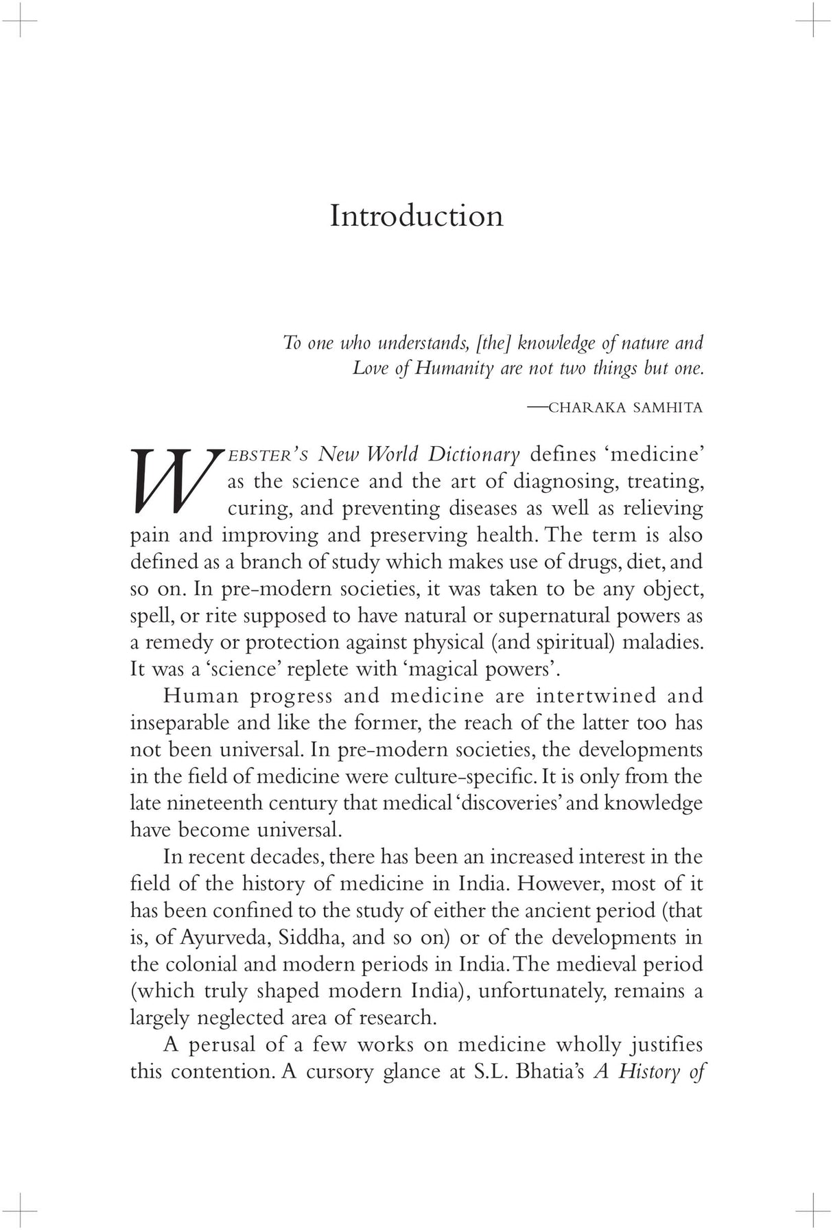 Health, Medicine and the Encounter of Cultures in India