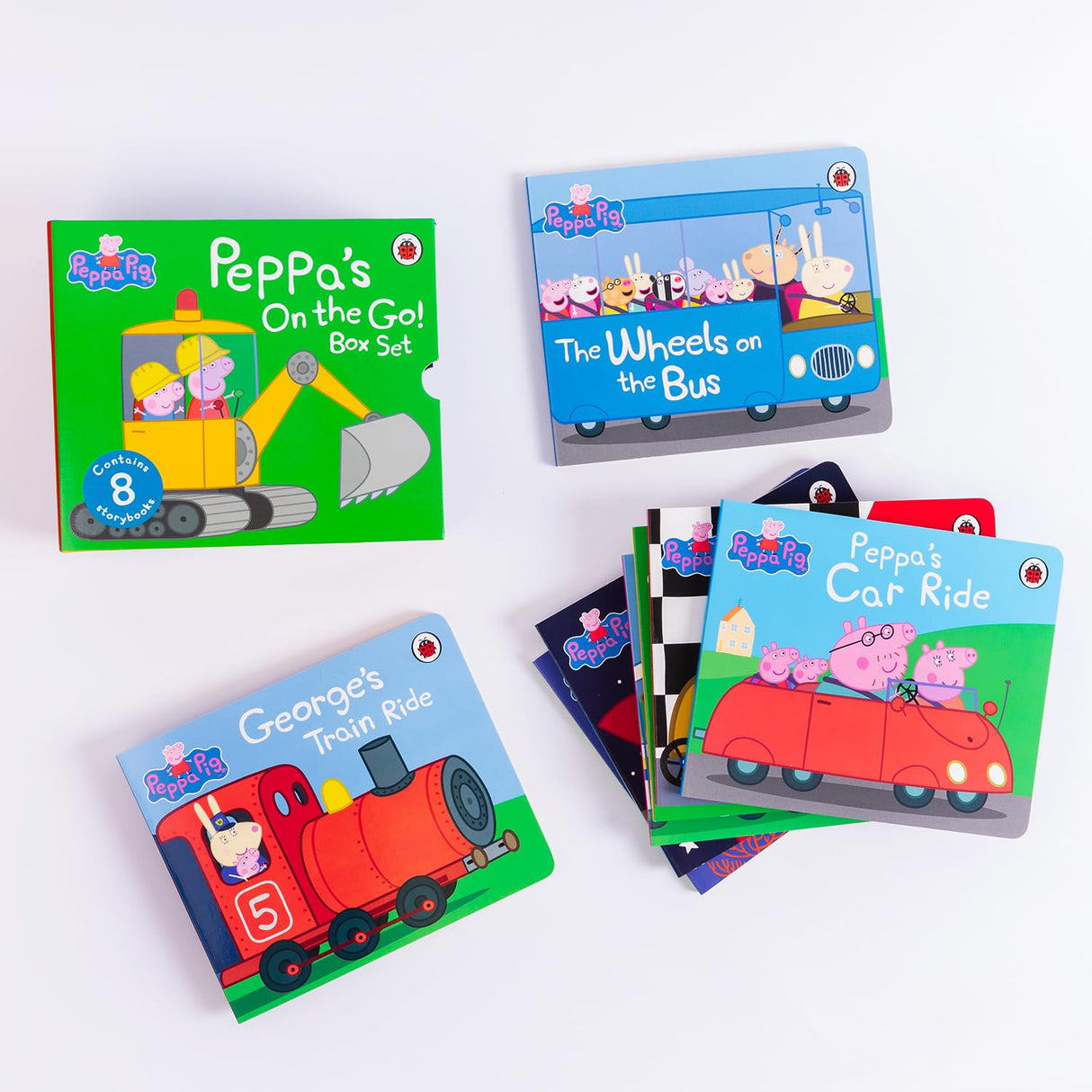 Peppa on the Go! 8 Board Books Slipcase