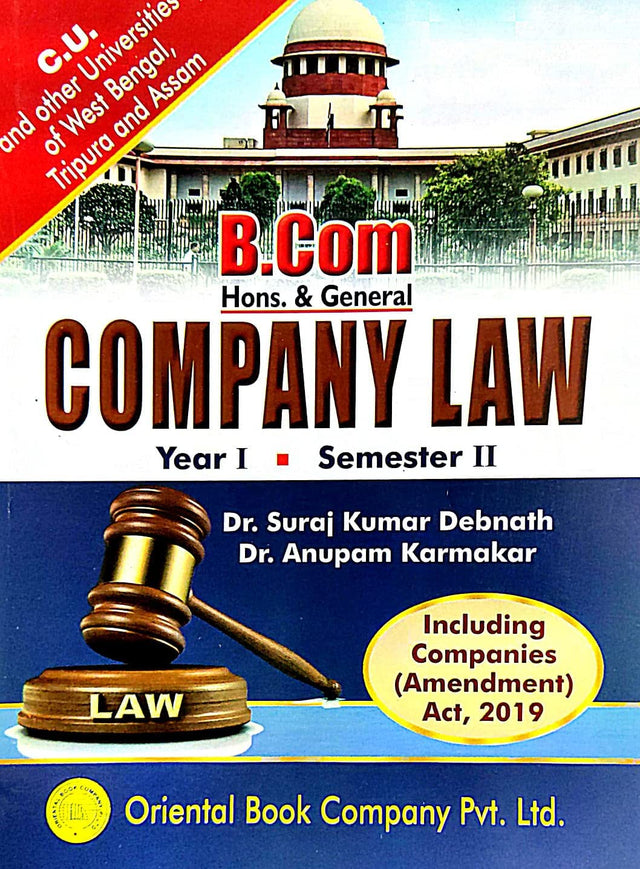 Company Law Year-I & Semester-II (B.COM/ Hons & Generel) (English Version) (C.U & Other Universities in W.B,, ASSAM And TRIPURA) - Retail Maharaj