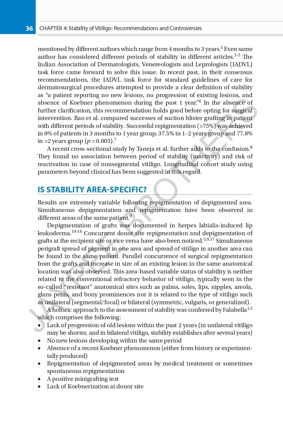 CLINICAL MANAGEMENT OF VITILIGO