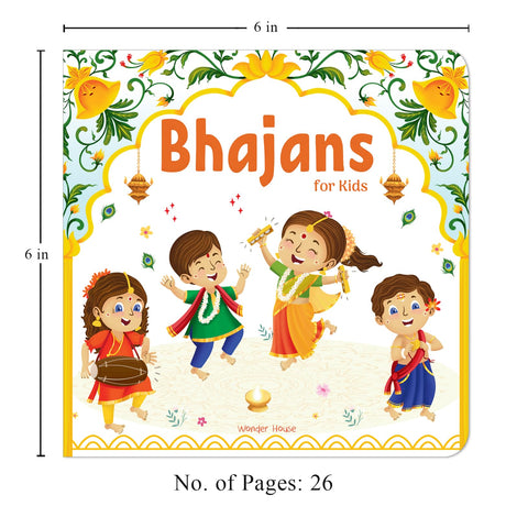 Bhajans for Kids – Illustrated Devotional Song Book for Children: Popular Bhajans in English, Hindi & Sanskrit with Easy Meaning | Introduces Indian ... in Three Languages (Illustrated Prayer Books) - Retail Maharaj