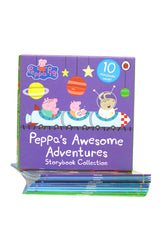 Peppa Pig: Peppa's Awesome Adventures: 10 Storybooks Collection in a Box (Nature Trail, Fun at the Fair, A Trip to the Moon, The Rainbow, The Library & More)