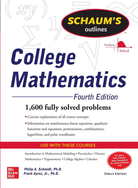 Schaum's Outline Of College Mathematics | Fourth Edition (SCHAUM's outlines) - Retail Maharaj