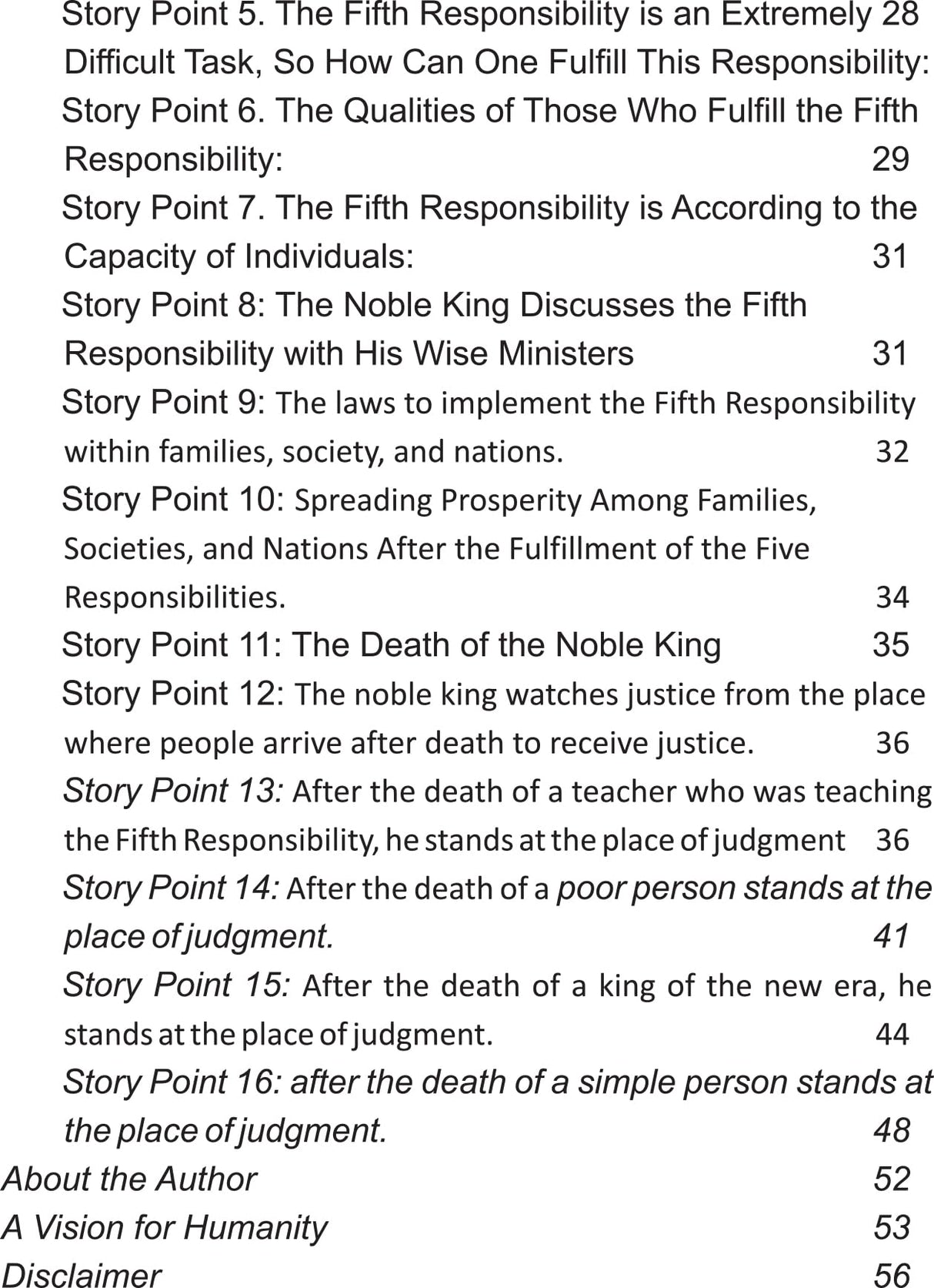 The Fifth Responsibility A Vision for Global Peace & Prosperity