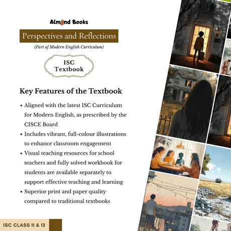 Almond Books ISC Modern English Literature Textbook – Perspectives (Short Stories) and Reflections (Poems) for Class 11 & 12 | Latest ISC English Syllabus 2027 - Retail Maharaj
