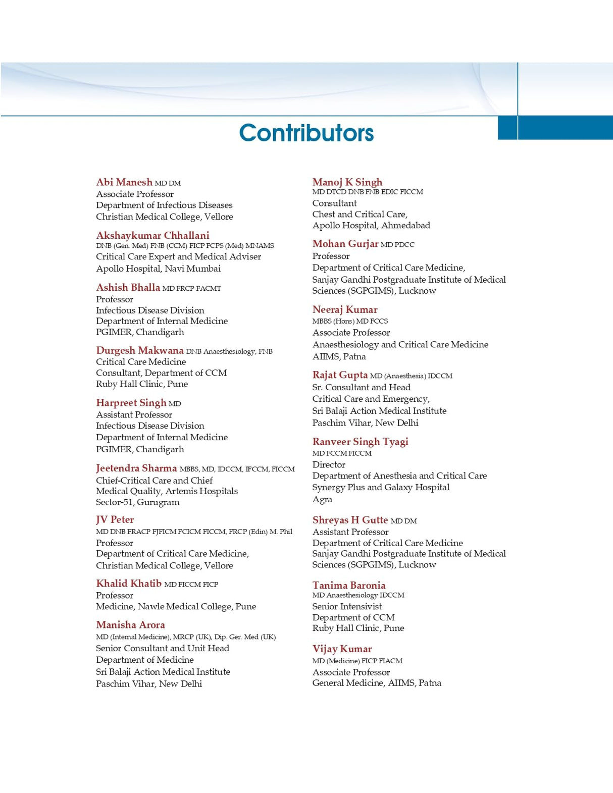 Tropical Infections Intensive Care Perspectives