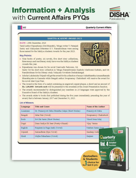 Quarterly Current Affairs 2023 Vol. 4 - October to December for Competitive Exams with Video eCourse 7th Edition | GK - General Knowledge | Civil Services, UPSC, State PSC, CUET, SSC, Banking, Railways, CDS, NDA, CAPF & AFCAT | - Retail Maharaj
