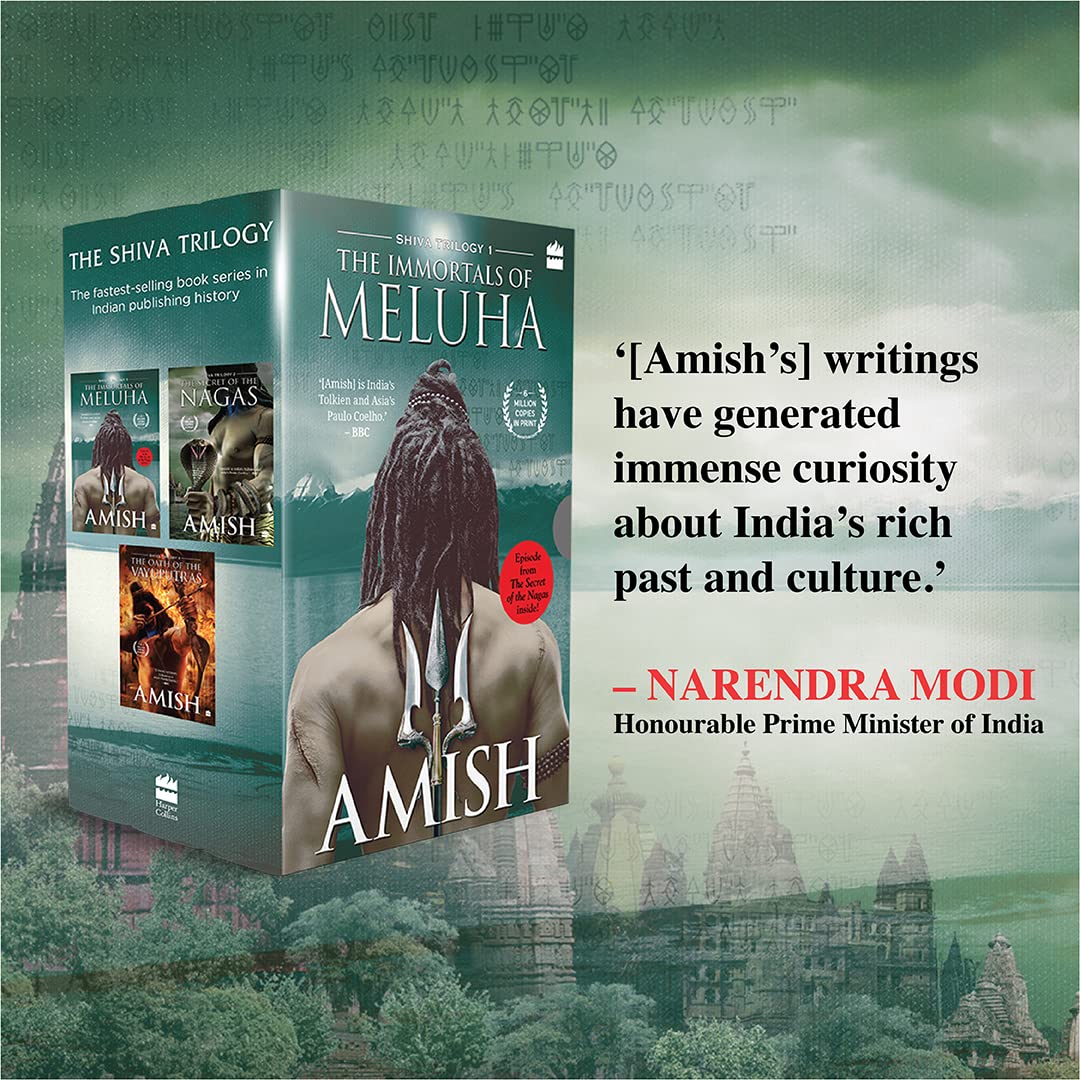 The Shiva Triology Boxset of 3 Books (Perfect Gift for this Festive Season) : The Immortals of Meluha, The Secret of The Nagas, The Oath of The Vayuputras) - Retail Maharaj
