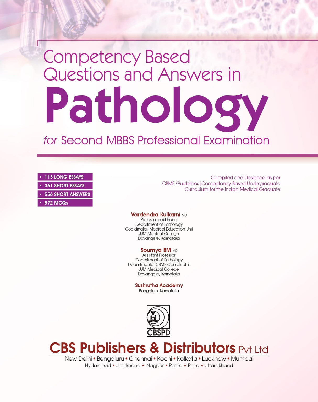 Competency Based Questions And Answers In Pathology For Second Mbbs Professional Examination (Pb 2024)