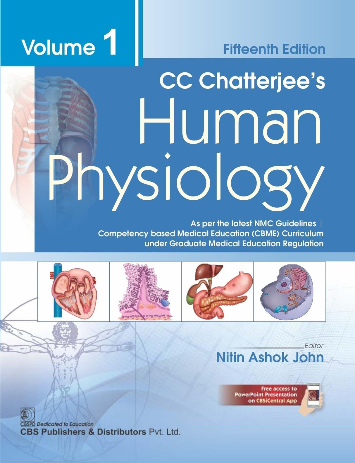 CC Chatterjee's Human Physiology Volume 1, 15th Edition - 2025