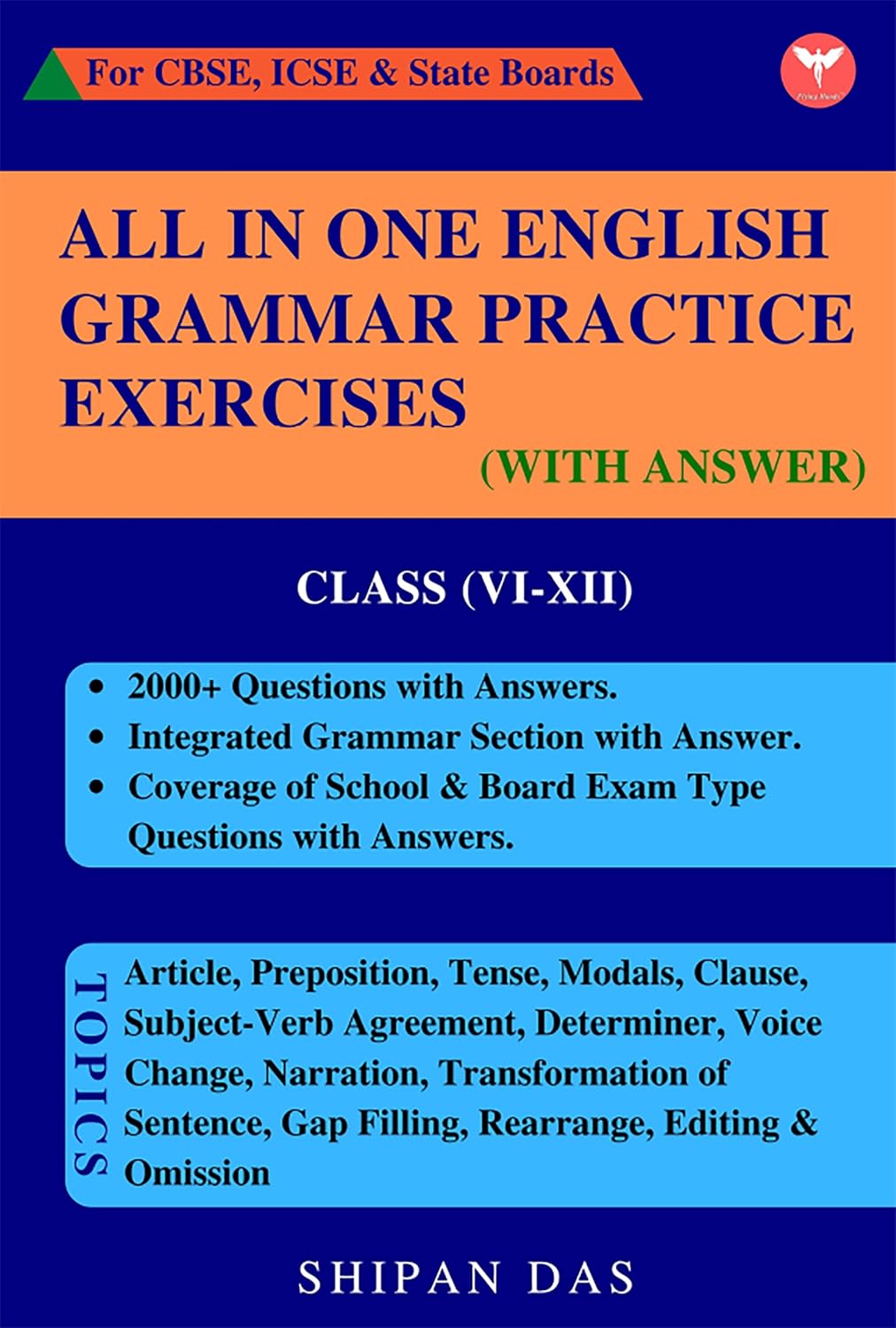 All in One English Grammar Practice Exercises (CBSE, ICSE & State Boards) - Retail Maharaj