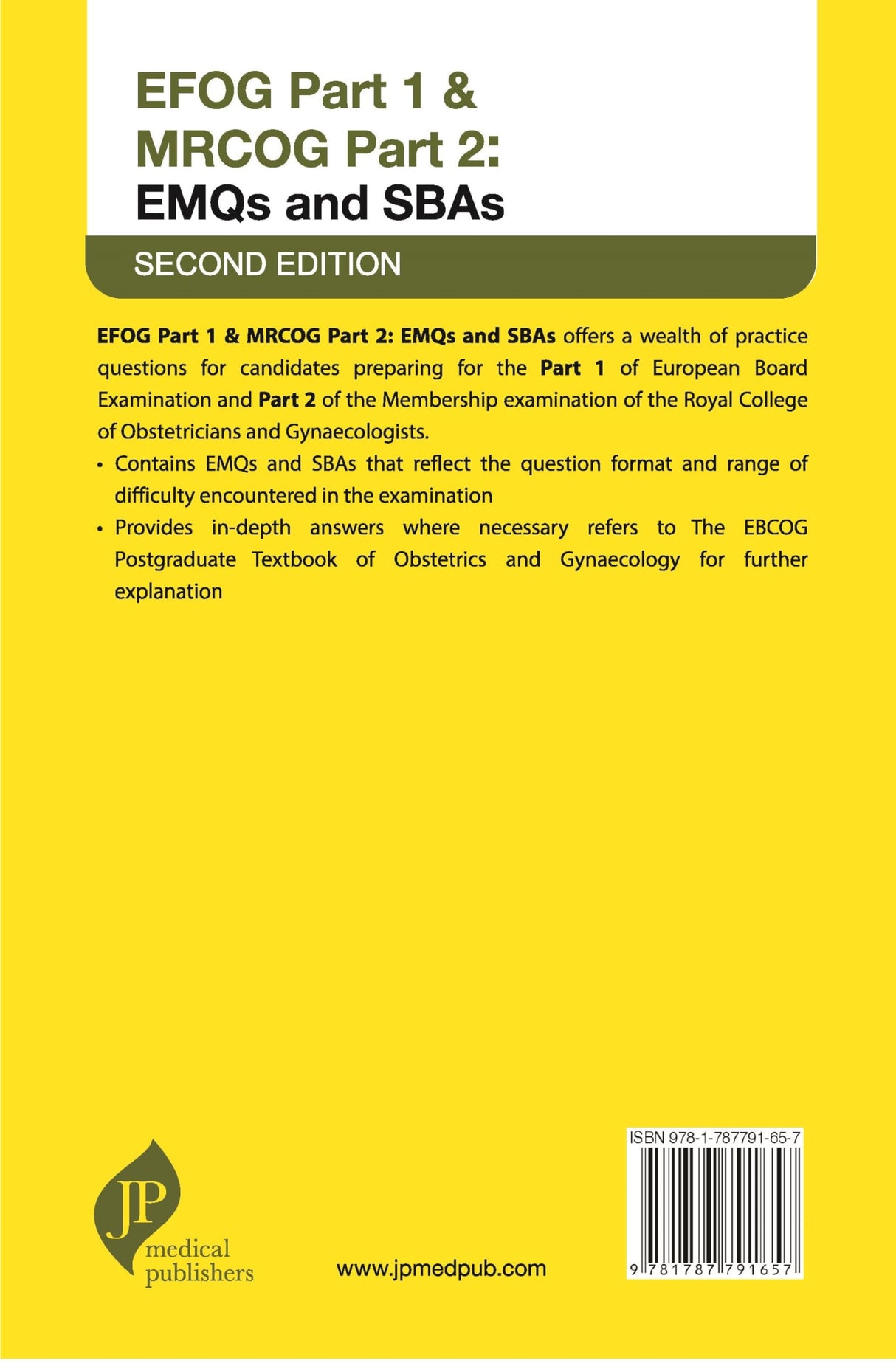 EFOG PART 1 & MRCOG PART 2: EMQS AND SBAS