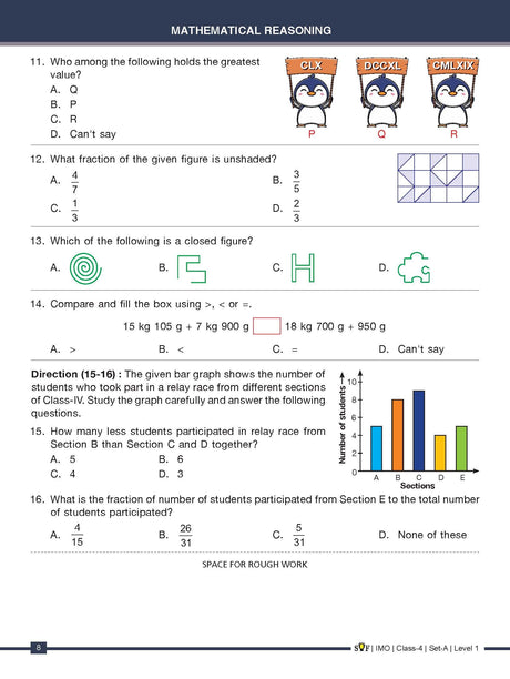 MTG Mathematics (IMO) Olympiad Previous Years Papers with Mock Test Papers Class 4 - Sample OMR Sheet with Chapterwise Analysis | SOF Olympiad Books For 2023-24 Exam MTG Editorial Board MTG Editorial Board - Retail Maharaj