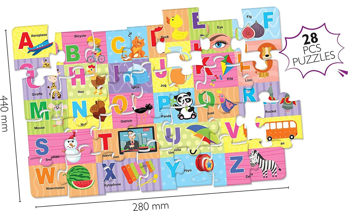 Hello Friend ABC Learning Alphabet Puzzle Board Book - Retail Maharaj
