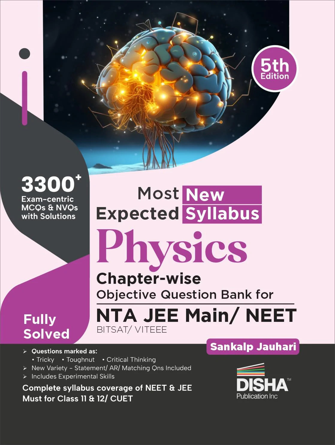 Most Expected New Syllabus Physics Chapter-wise Objective Question Bank for NTA JEE Main/ NEET/ BITSAT/ VITEEE 5th Edition - Retail Maharaj