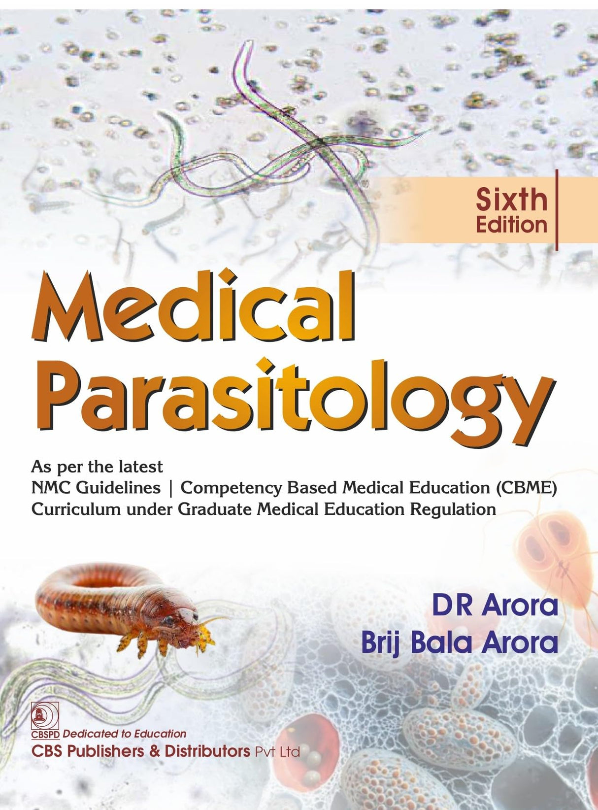 Medical Parasitology, 6/e | As per the latest NMC Guidelines | Competency Based Medical Education (CBME) Curriculum under Graduate Medical Education Regulation (PB 2026)