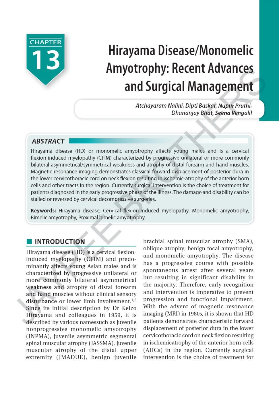 IAN ADVANCES IN NEUROMUSCULAR DISORDERS