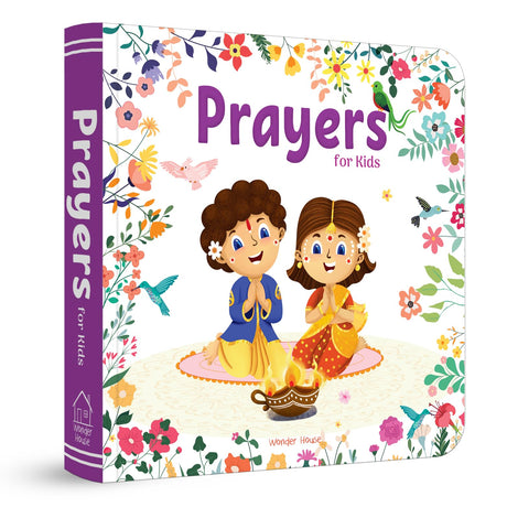 Prayers for Kids – Illustrated Prayer Book for Children: Simple Daily Prayers in English, Hindi & Sanskrit for Easy Understanding | Introduces Faith, ... Readers | Ages 3+: Prayers in Three Languages - Retail Maharaj