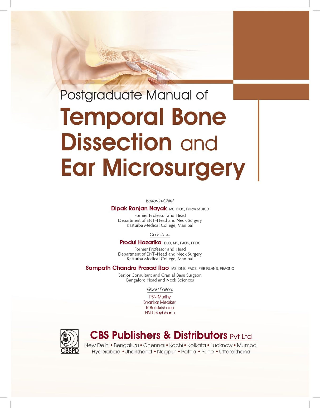 Postgraduate Manual of Temporal Bone Dissection and Ear Microsurgery