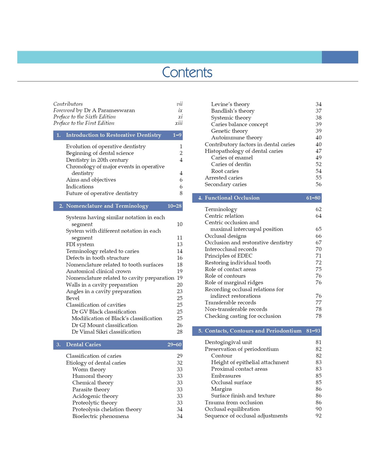 Textbook of Operative Dentistry, Including Conservative and Restorative Dentistry 6/e | (PB - 2026)