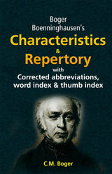 Boger Boenninghausen's Characteristics & Repertory with Corrected Abbreviations, word index & thumb index - Retail Maharaj