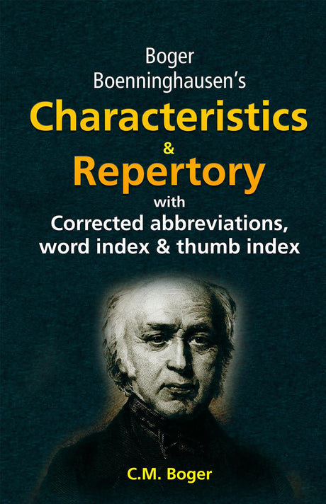 Boger Boenninghausen's Characteristics & Repertory with Corrected Abbreviations, word index & thumb index - Retail Maharaj