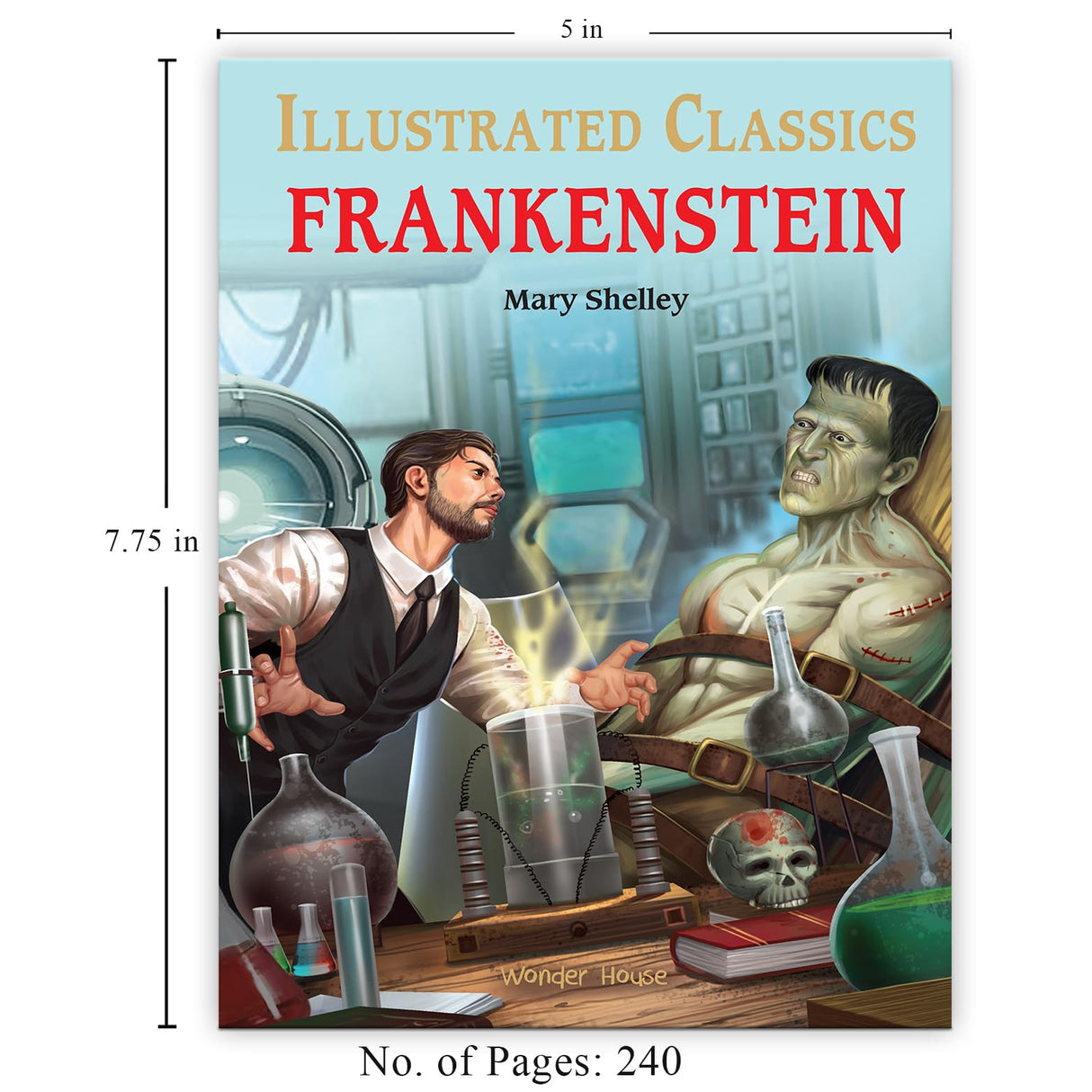 Frankenstein : Illustrated Abridged Children Classics English Novel with Review Questions - Retail Maharaj