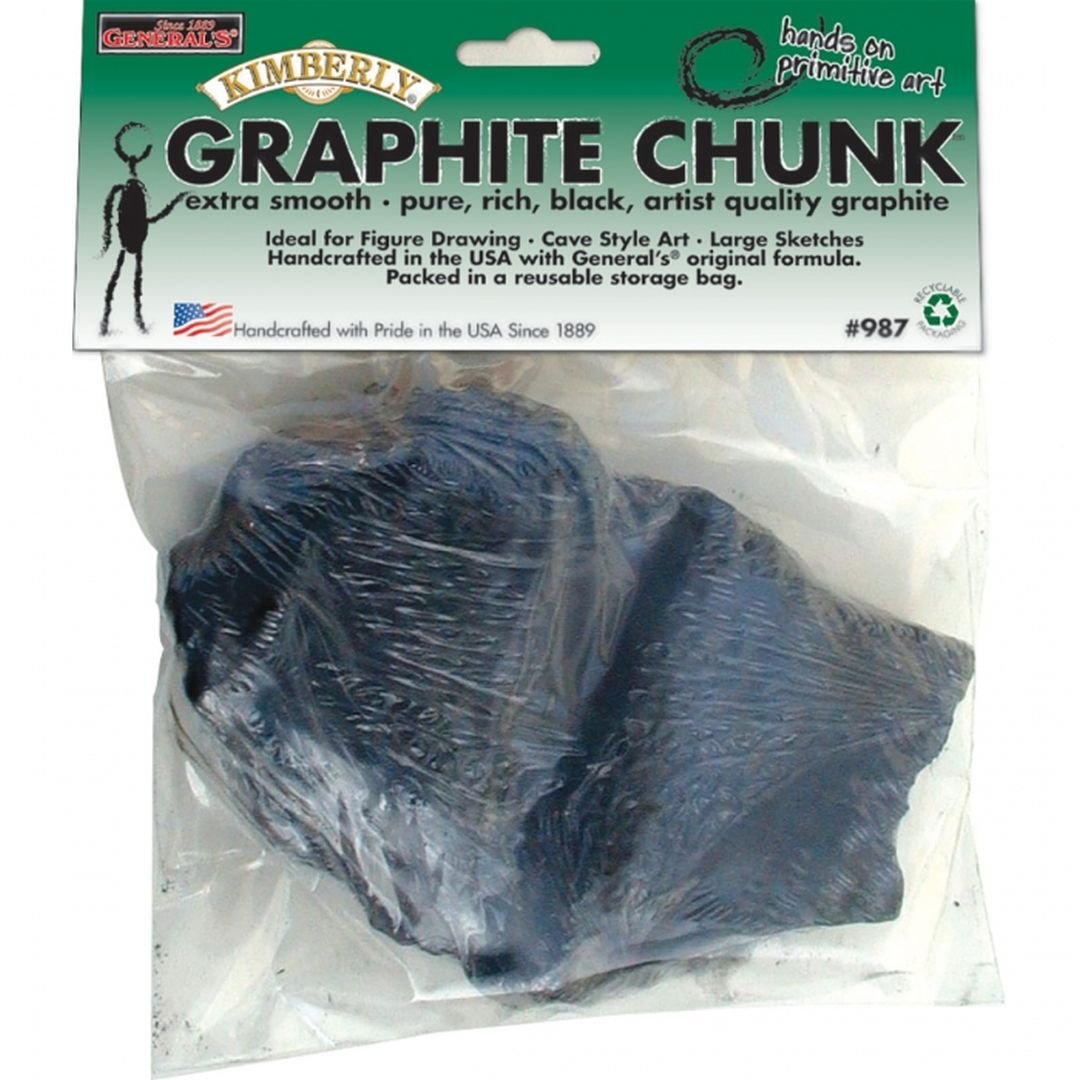 General’s Kimberly Graphite Chunk – Artist Grade Solid Graphite Block