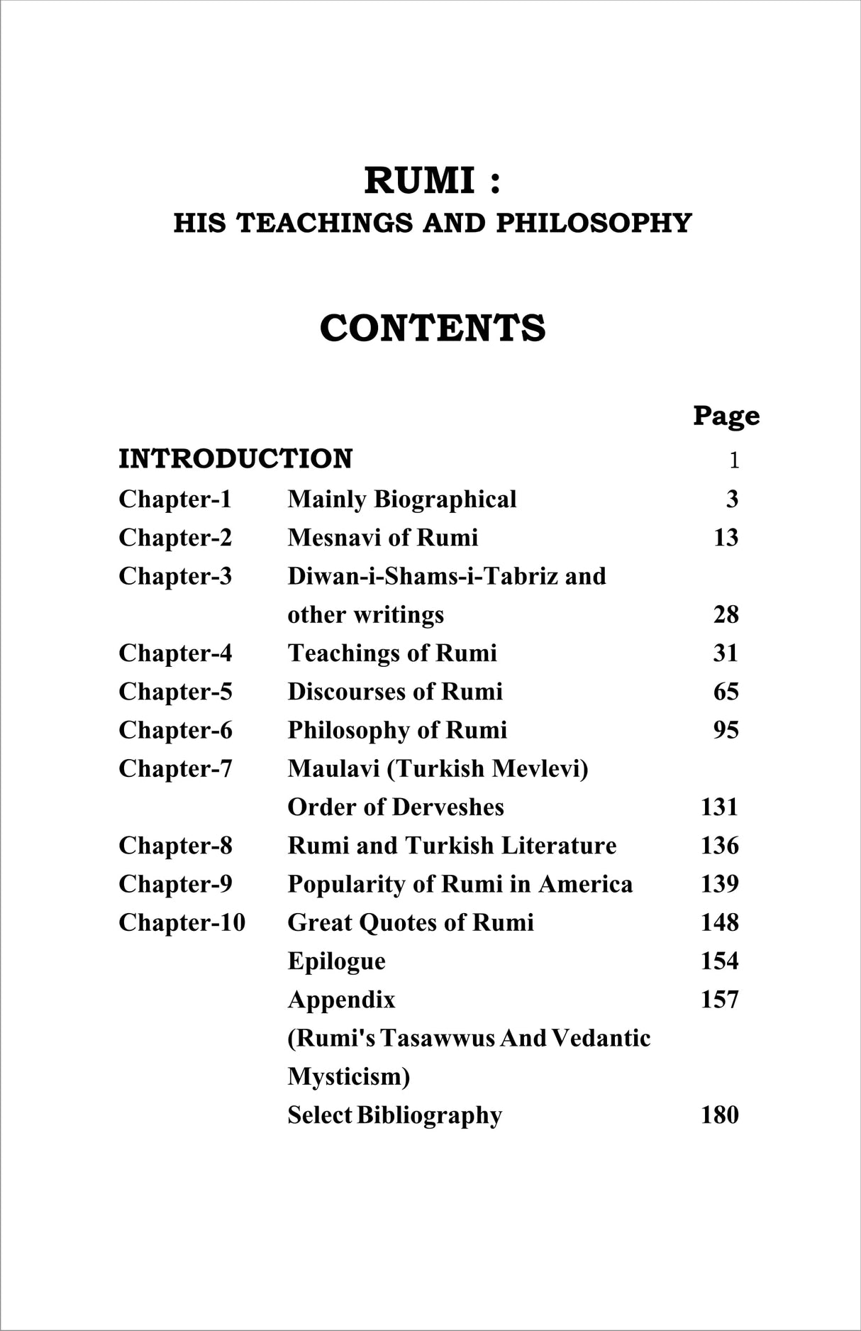 RUMI his teaching and philosophy [Hardcover] Mr R M CHOPRA