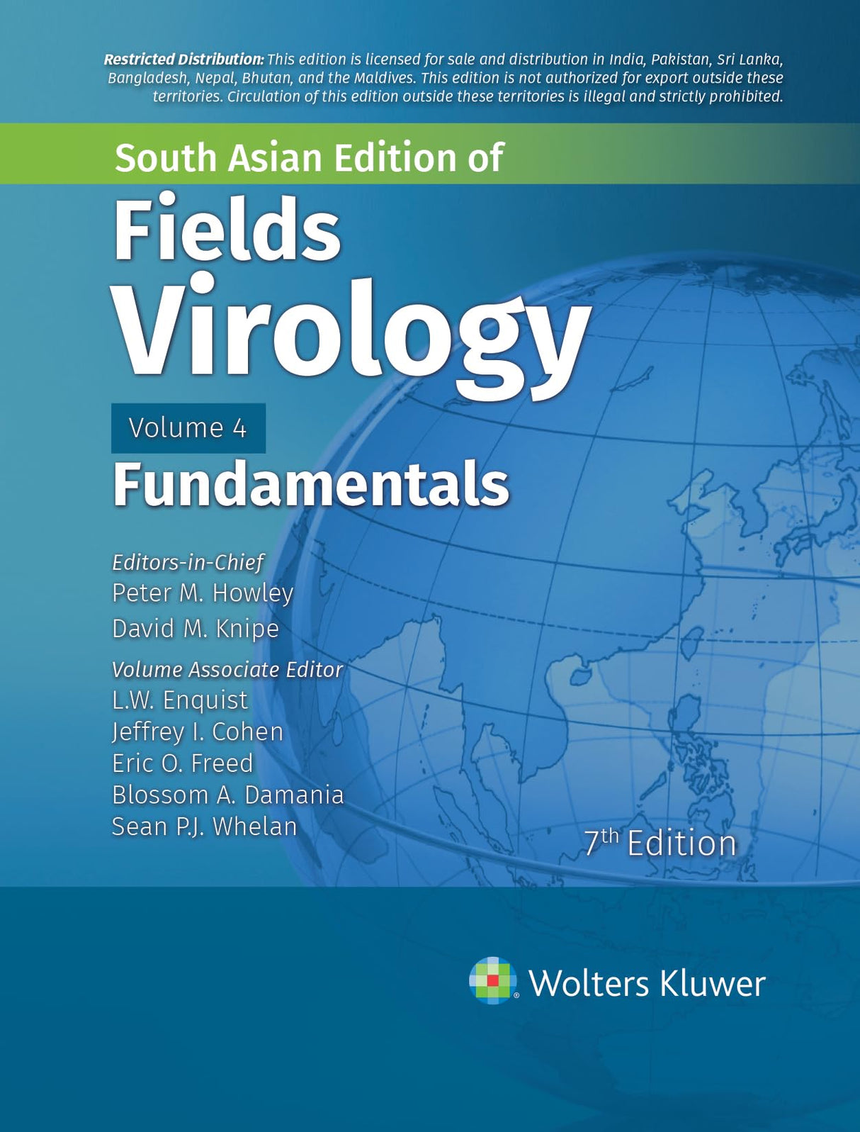 FIELDS VIROLOGY FUNDAMENTALS VOLUME 4 7ED (SAE) (HB 2024)