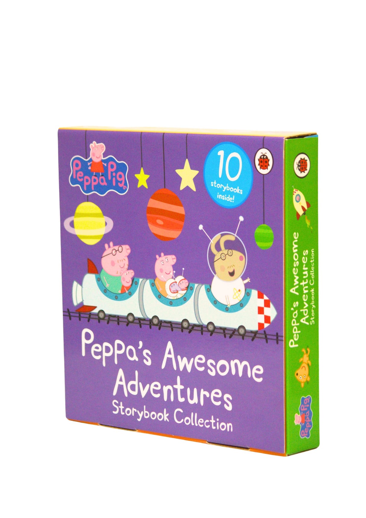 Peppa Pig: Peppa's Awesome Adventures: 10 Storybooks Collection in a Box (Nature Trail, Fun at the Fair, A Trip to the Moon, The Rainbow, The Library & More)