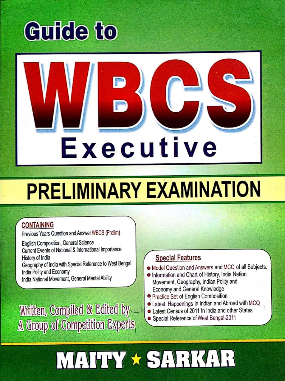 Guide to WBCS Executive Preliminary Examination in English - Retail Maharaj