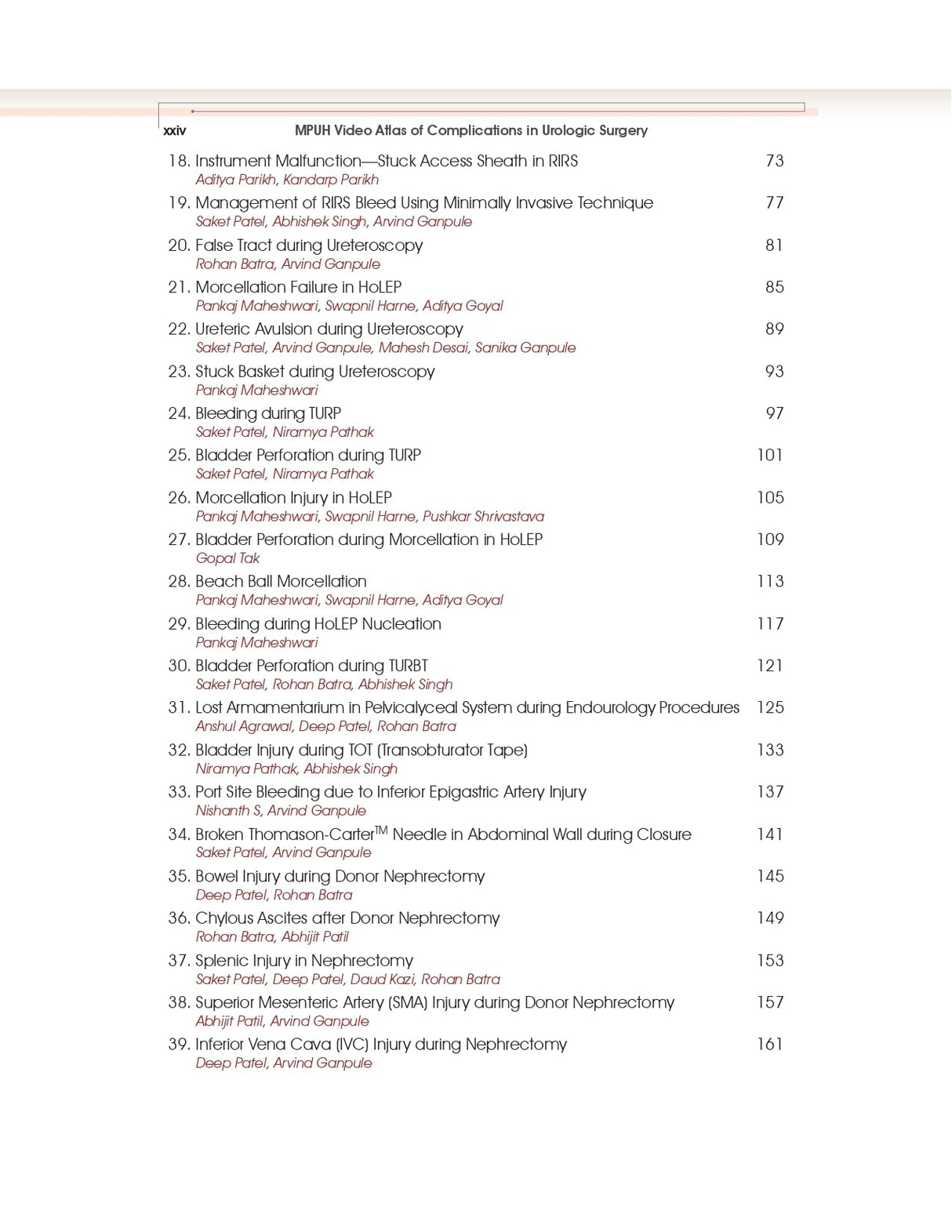 MPUH Video Atlas of Complications in Urologic Surgery, Volume 1 | Laparoscopic Surgery and Endourology | (HB - 2025)