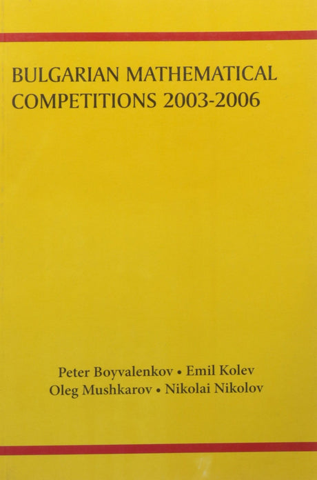 BULGARIAN MATHEMATICAL COMPETITIONS 2003-2006 - Retail Maharaj