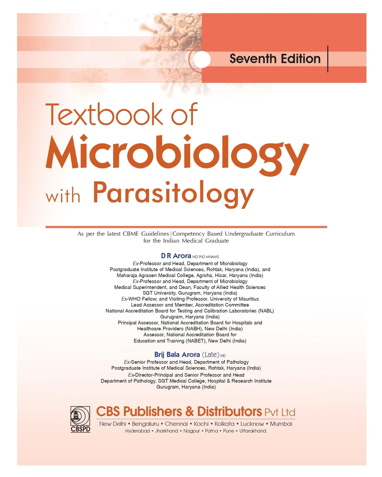 Textbook Of Microbiology With Parasitology 7Ed (Pb 2024)